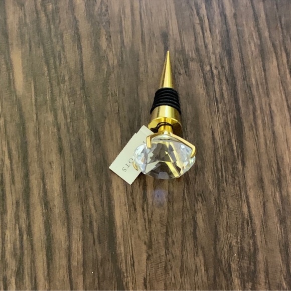 Talbots crystal wine stopper in gold - Picture 1 of 6